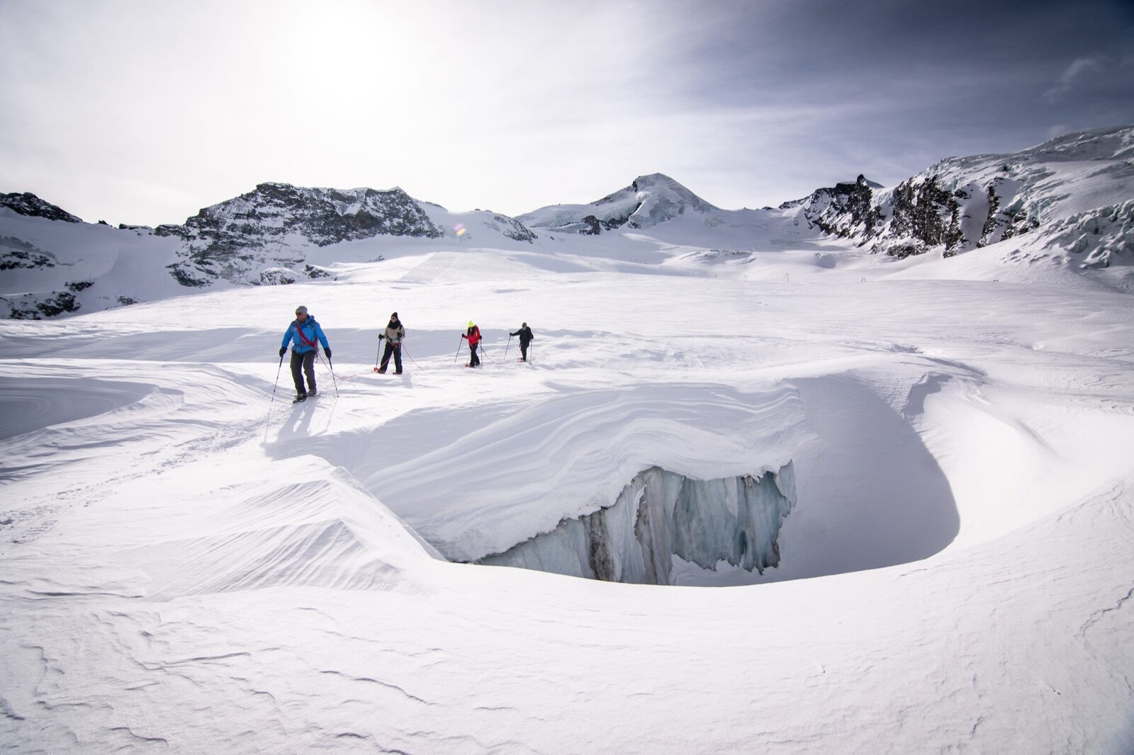 Roped glacier trek