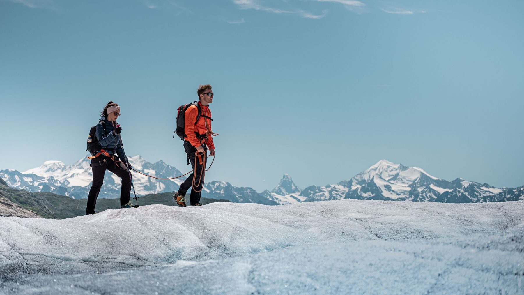 Glacier trek across the Aletsch