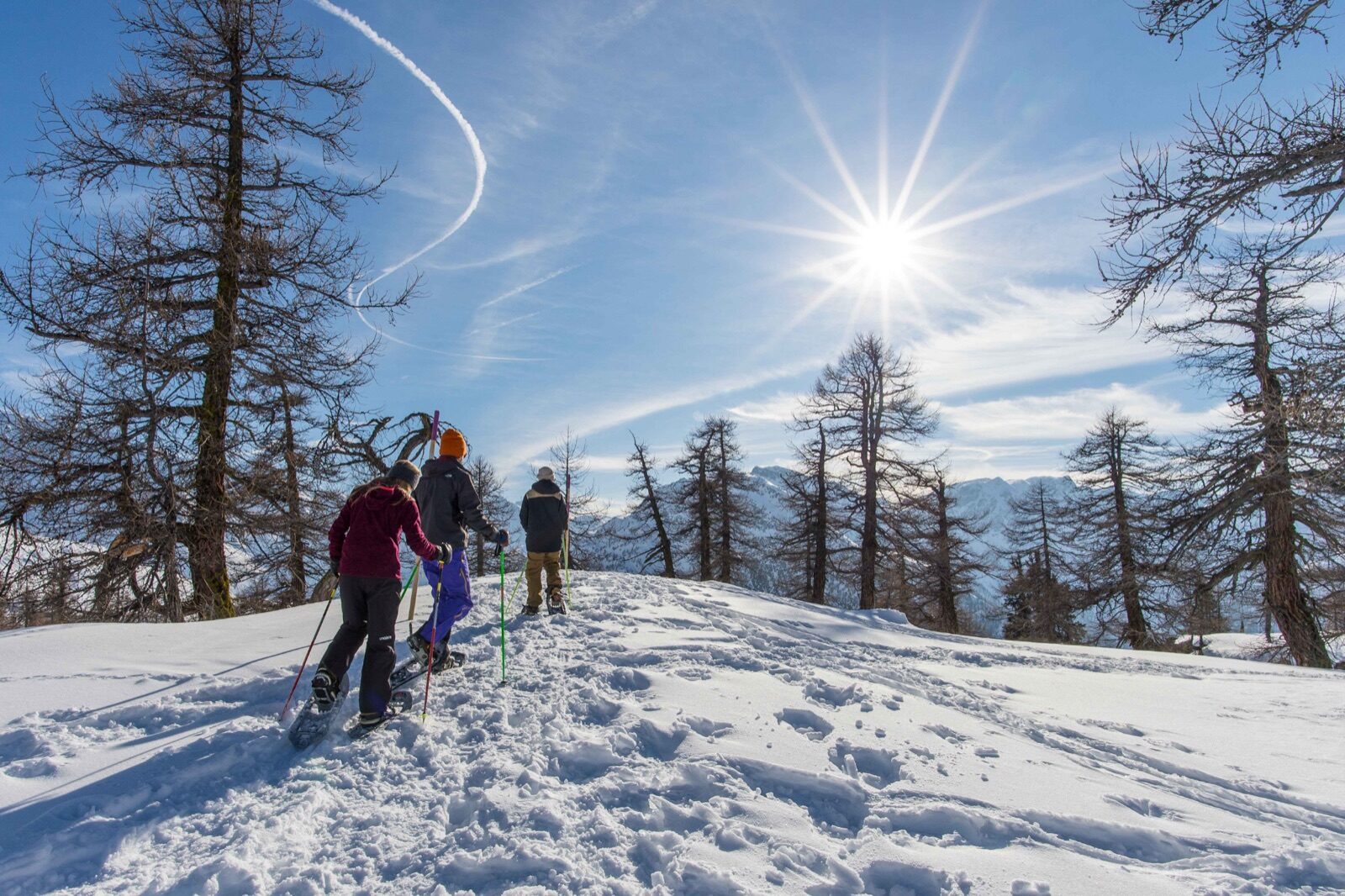 Rothwald Trail on snowshoes