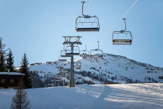 Skiing in Eischoll
