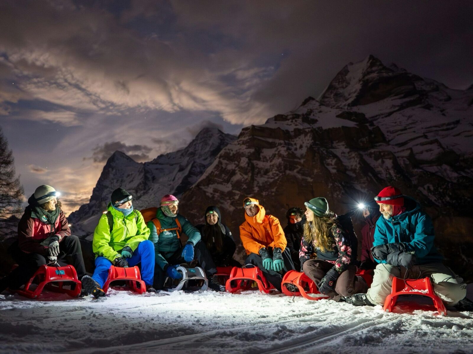 Toboggan run with Friday-evening fondue