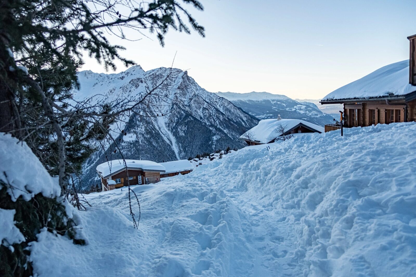 Snowshoe trail Fleschboden