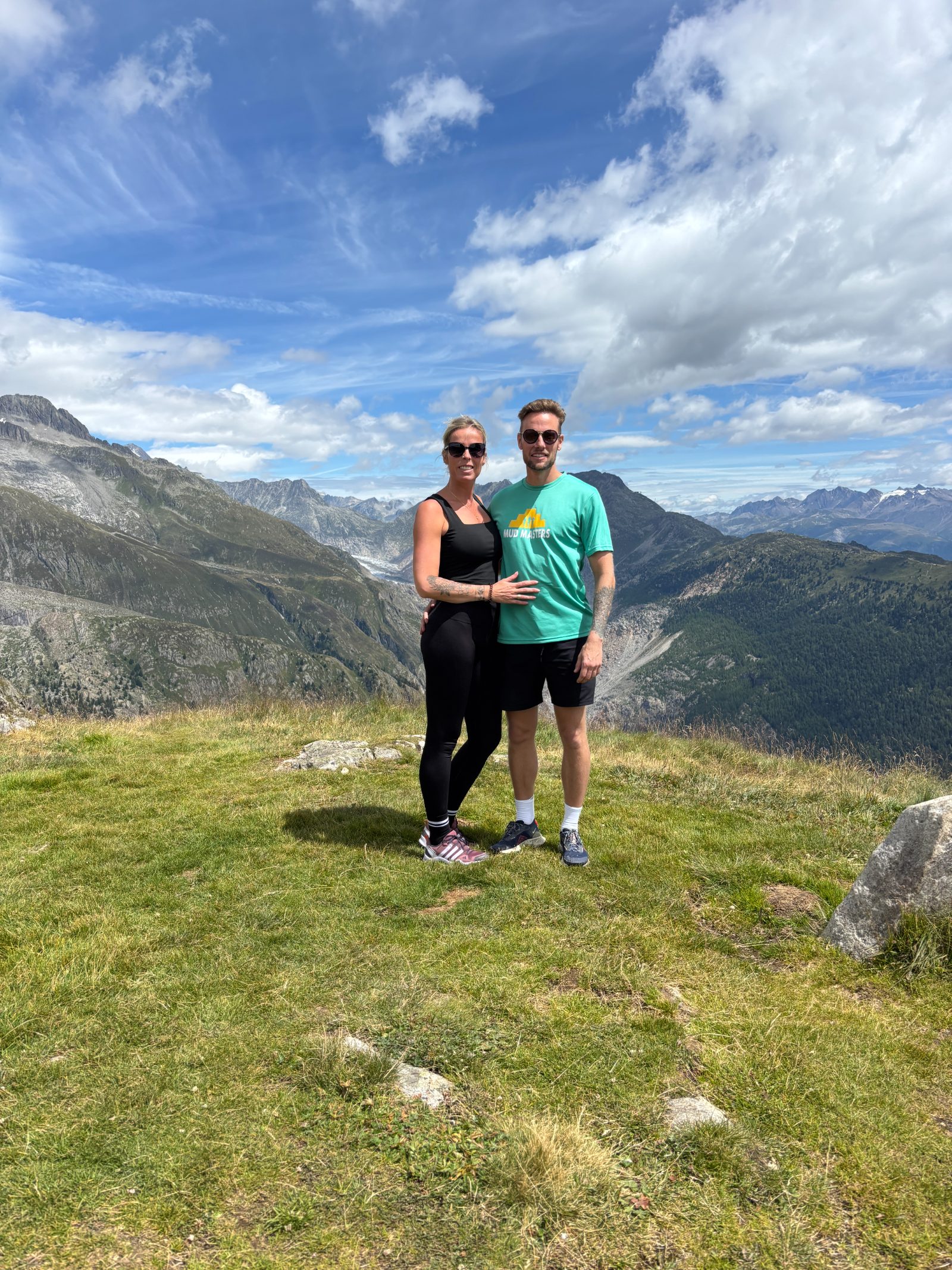 Piet und Paula beim Wandern am Aletsch