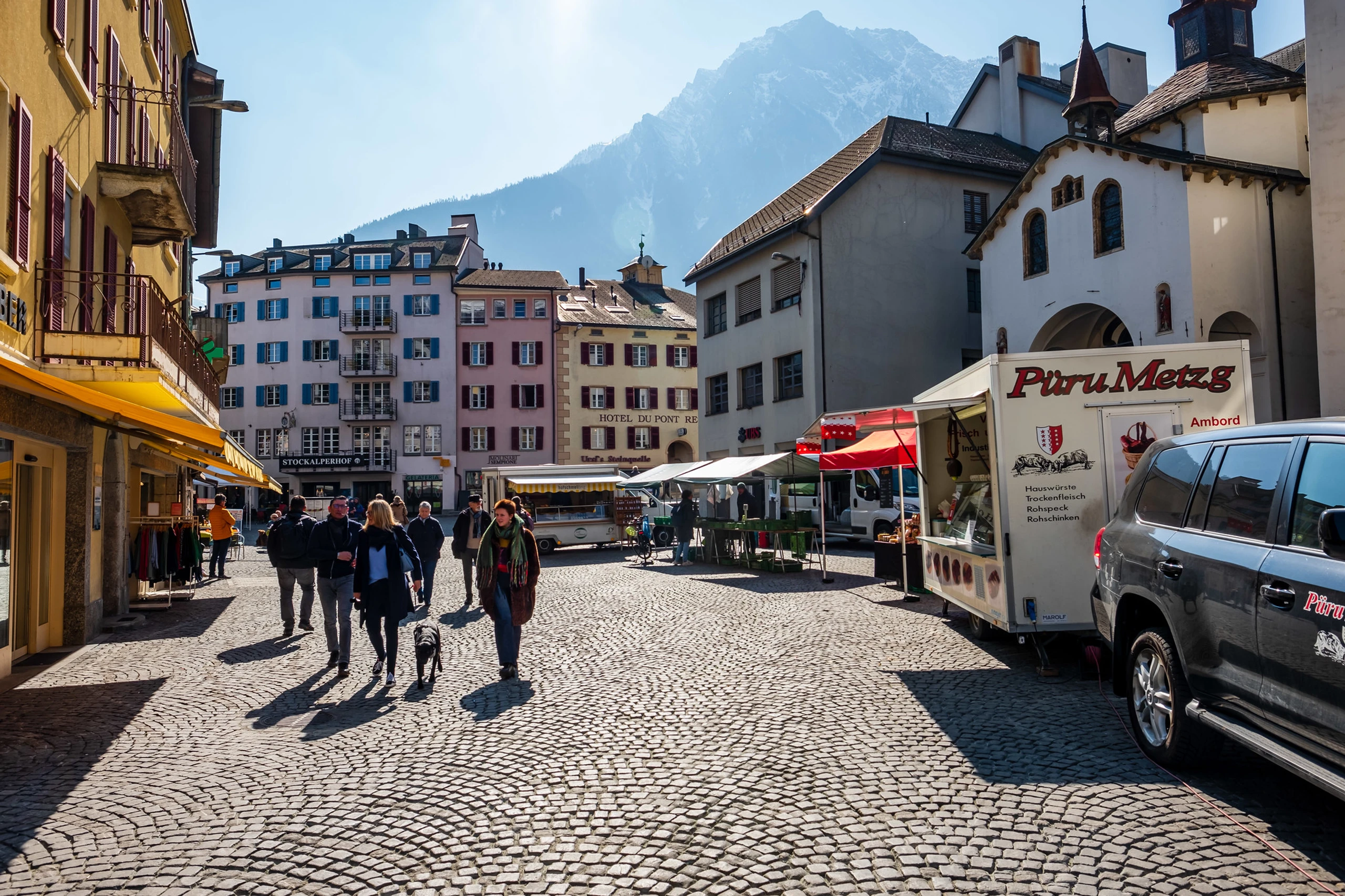 Saturday market on the Stadtplatz