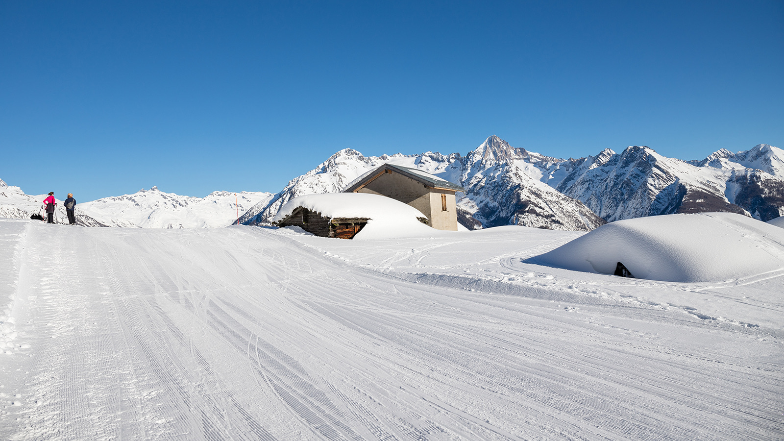Skiing in Eischoll