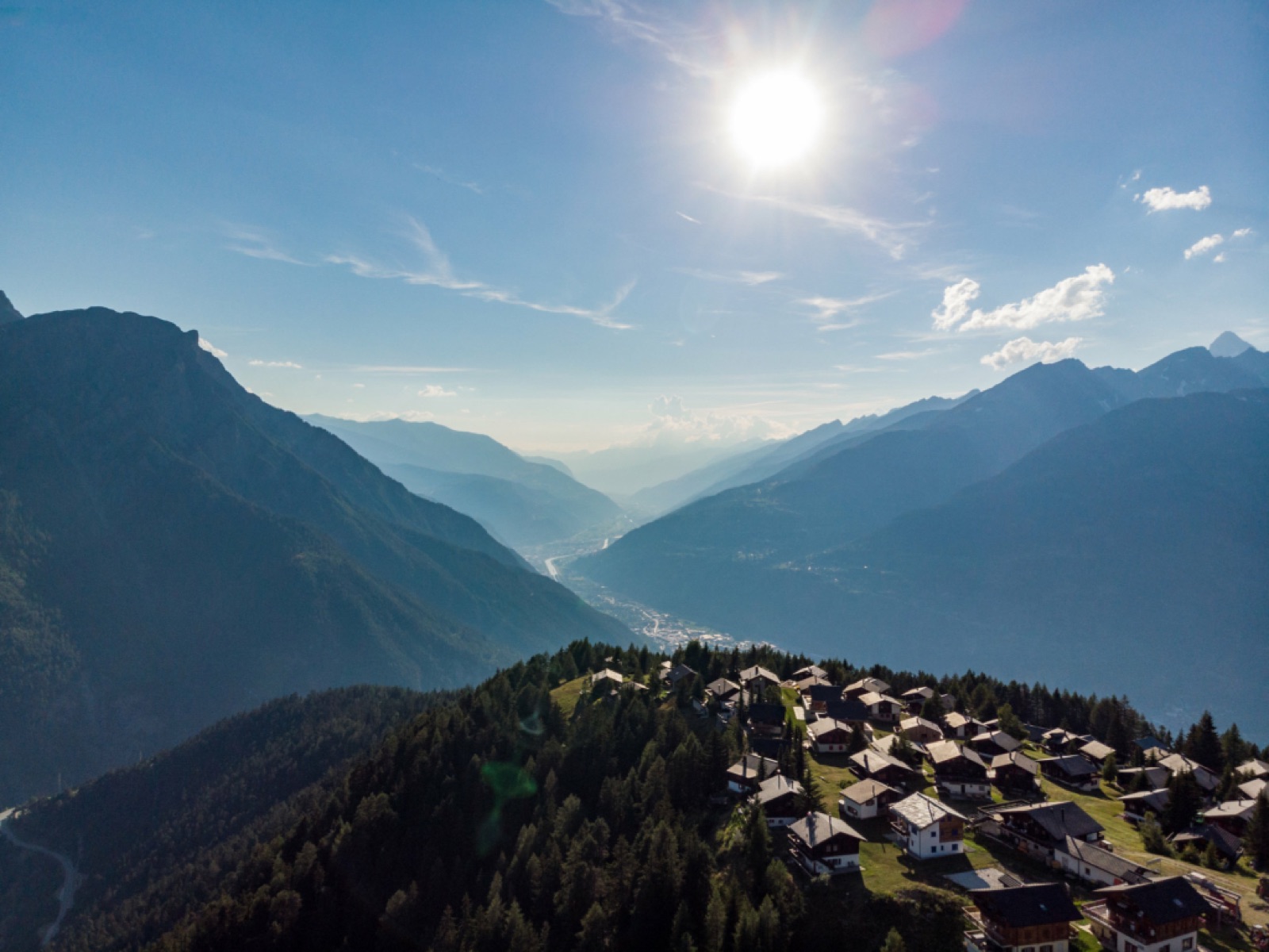 Tandem paragliding flight