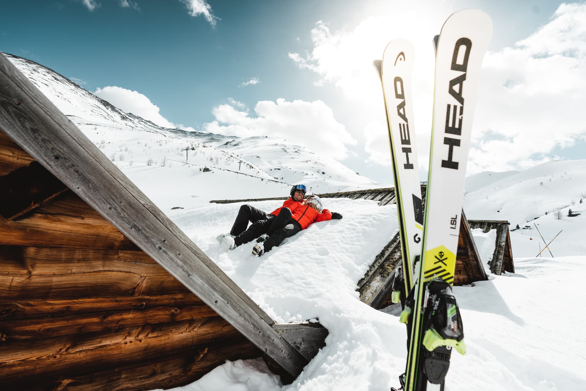 Skiing Unterbäch-Brandalp